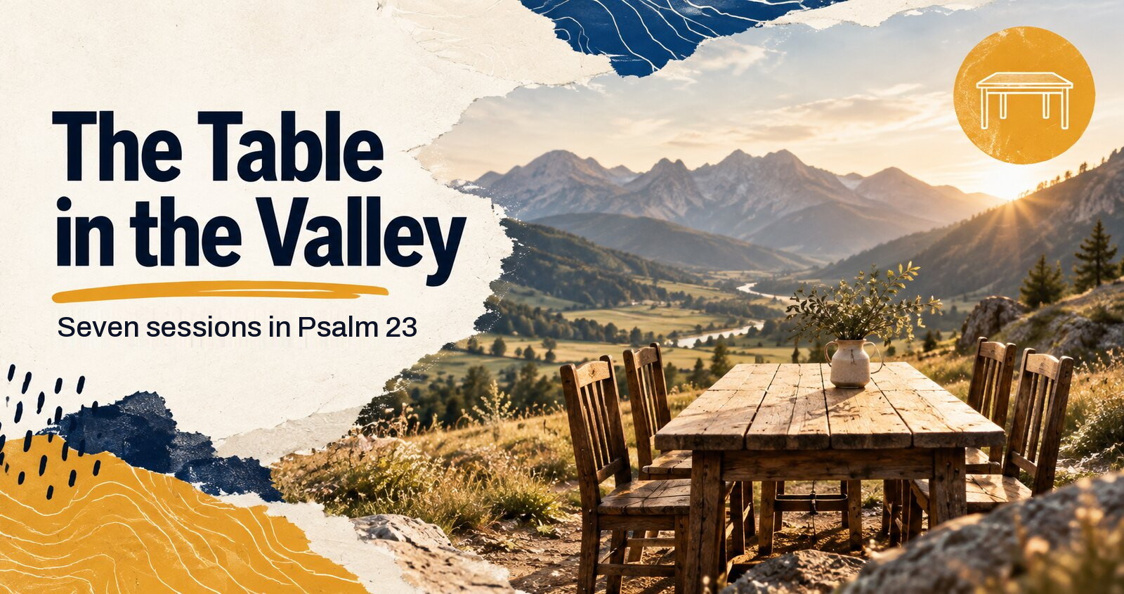 Cover of The Table in the Valley. Seven sessions in Psalm 23